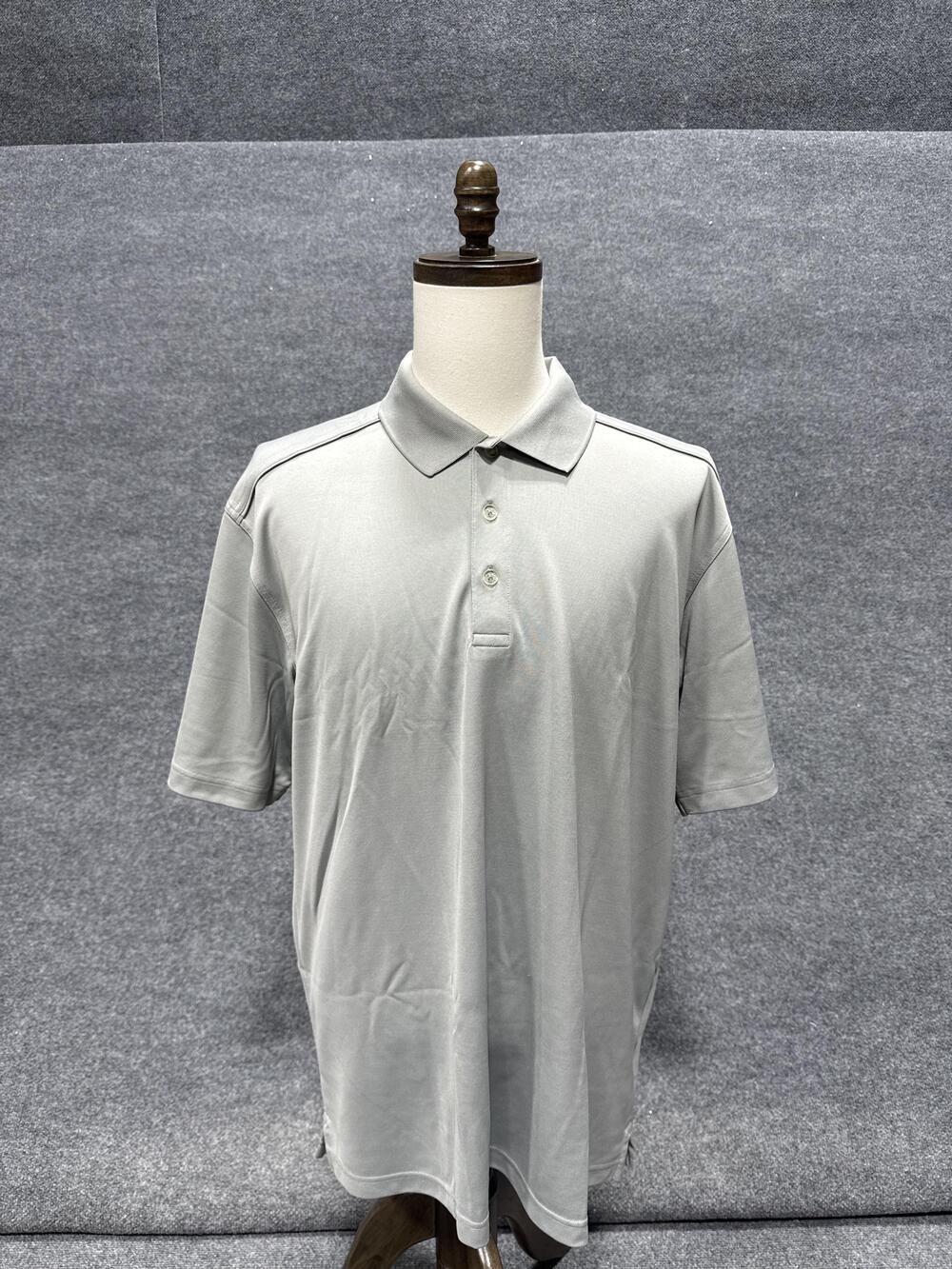 Callaway Polo Shirt Mens 2XL Gray Golf Short Sleeve Performance Knit Top